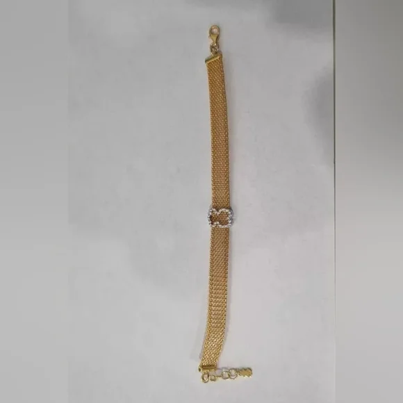 (SOLD)Tous White And Yellow Bear Mesh Bracelet - Picture 8 of 10